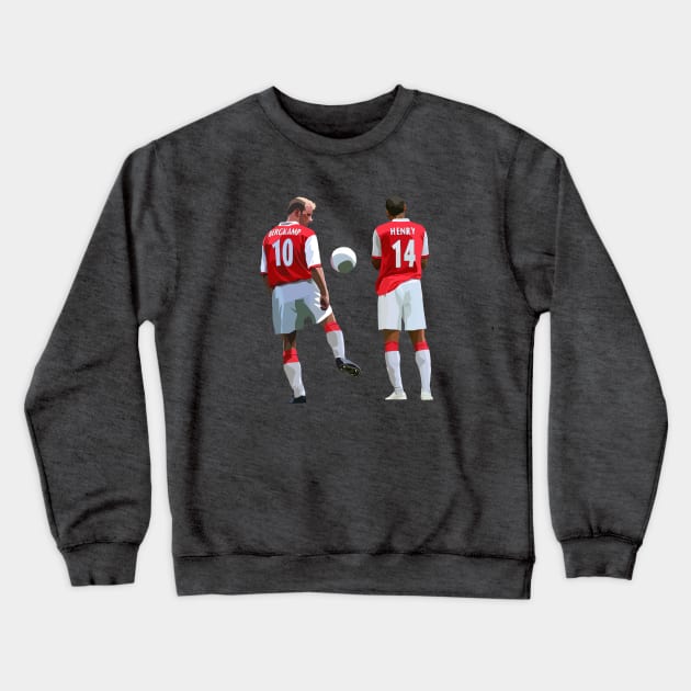 Dennis Bergkamp & Thierry Henry Crewneck Sweatshirt by Webbed Toe Design's